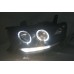 Mitsubishi Pajero 09-15 Black Projector Headlamp w Ring & Bar